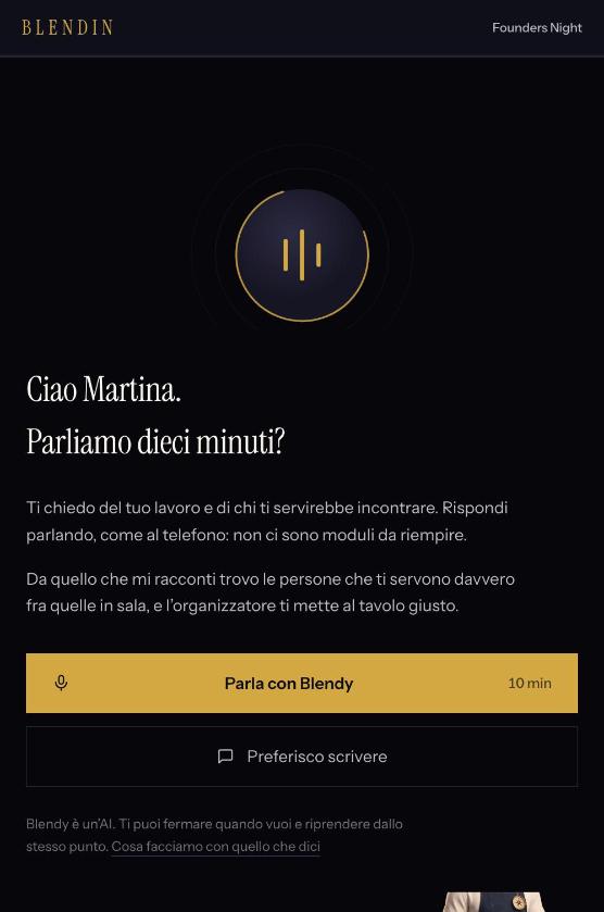 La stessa schermata d'ingresso sul telefono